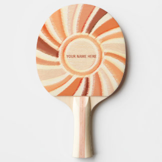 Raquette De Ping Pong Tennis de table, nom personnalisé, motif pastel en