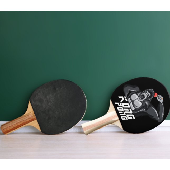 Raquette De Ping Pong Tennis de Table Personnalisé Moderne Angry Gorilla (personalized ping pong paddle)