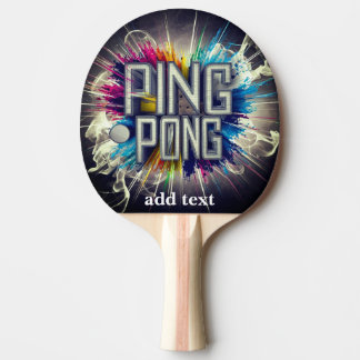 Raquette De Ping Pong texte moderne et élégant