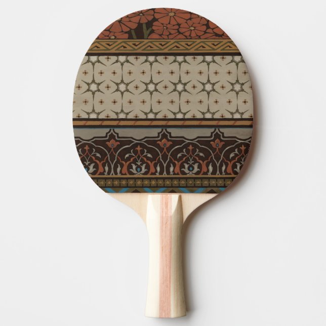 Raquette De Ping Pong Textile d'origine avec Motifs décoratifs (Devant)