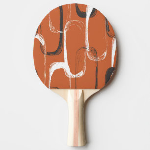Raquette De Ping Pong Texture de brosse : Arrière - plan orange sans cou