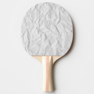 Raquette De Ping Pong Texture de papier froissée par blanc