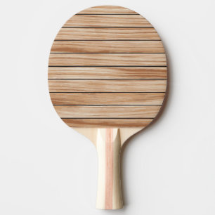 Raquette De Ping Pong Texture en bois vintage