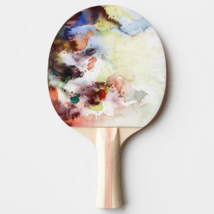 Raquette De Ping Pong Texture grunge d'aquarelle abstraite avec la