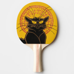 Raquette De Ping Pong Theophile Steinlen - Le Chat Noir Vintage