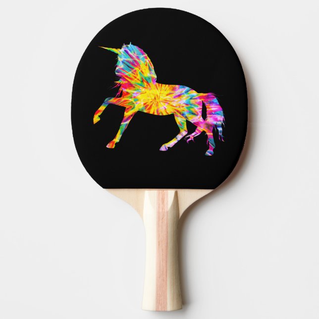 RAQUETTE DE PING PONG TIE DYE UNICORN (Devant)