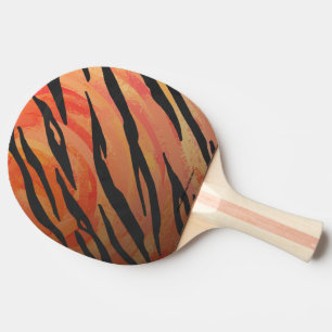Raquette De Ping Pong Tiger chaud orange et noir
