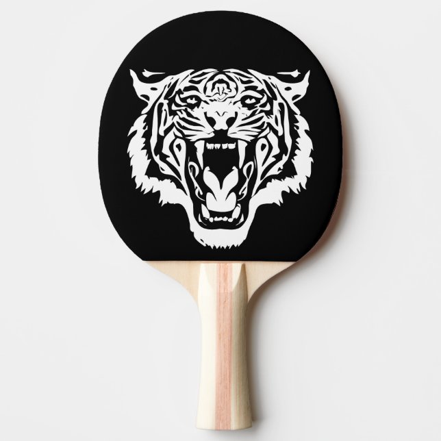 Raquette De Ping Pong Tigre blanc rugissant (Devant)
