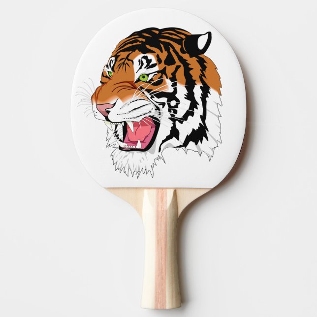 Raquette De Ping Pong Tigre d'hurlement (Devant)