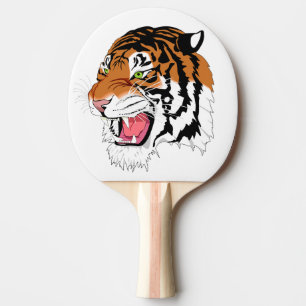 Raquette De Ping Pong Tigre Rugissant