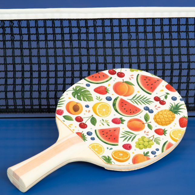 Raquette De Ping Pong Tissu à motif de fruits d'été | Pastèque tropicale (Insitu)
