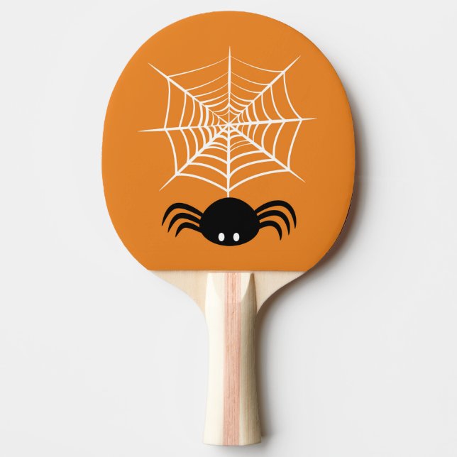 Raquette De Ping Pong Toile d'araignée Halloween  (Devant)