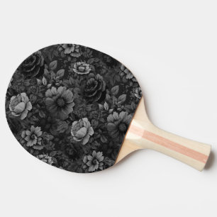 Raquette De Ping Pong Tons de gris floral
