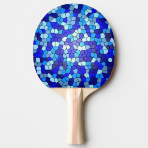 Raquette De Ping Pong Tons de verre de couleur bleue par Shirley Taylor