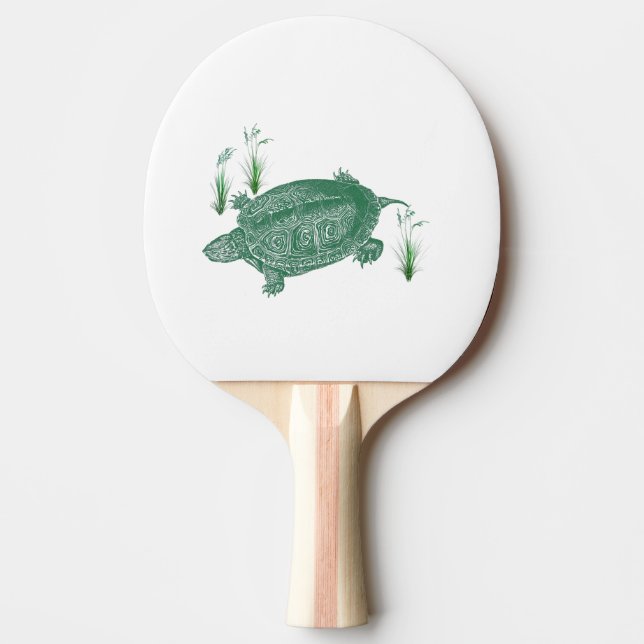 Raquette De Ping Pong Tortue de mer verte (Devant)
