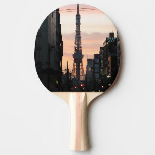 Raquette De Ping Pong Tour de Tokyo Sunrise 東 京 タ ワ ー 出 日 の