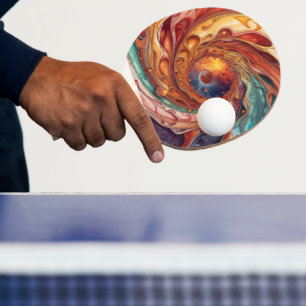 Raquette De Ping Pong Tourbillon intergalactique d'Harmonie