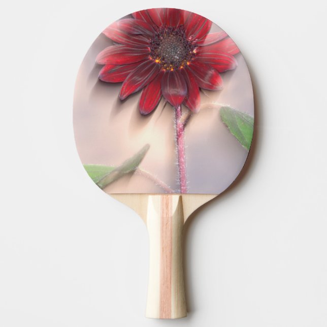 Raquette De Ping Pong Tournesol hybride soufflant dans le vent (Devant)