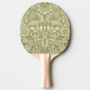 Raquette De Ping Pong Tournesol William Morris Vintage Olive Damask