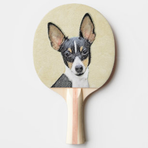 Raquette De Ping Pong Toy Fox Terrier Peinture - Cute Original Chien Art