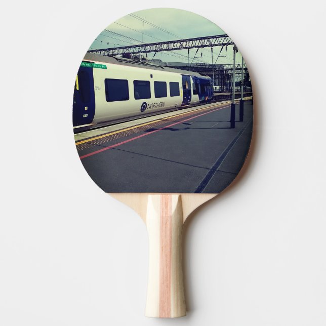 Raquette De Ping Pong Train bleu et blanc (Devant)