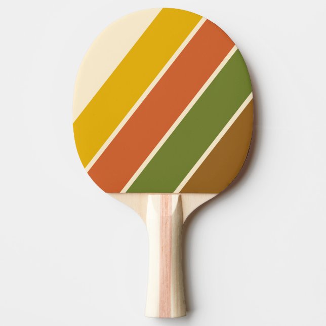 Raquette De Ping Pong Trèfle rayé gras du lever du soleil (Devant)