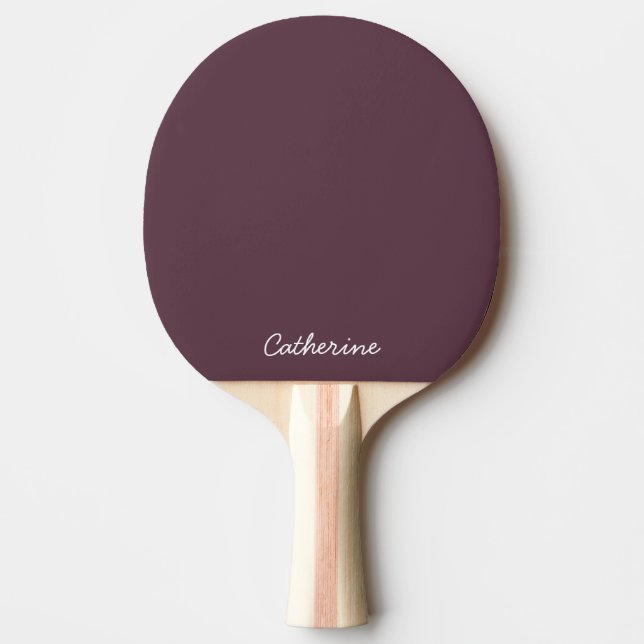 Raquette De Ping Pong Trendy Dark Plum Brown  Custom Ping Pong Paddle (Devant)