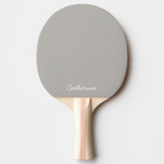 Raquette De Ping Pong Trendy Soft Gray-Beige  Custom Ping Pong Paddle