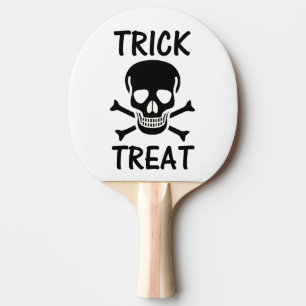 Raquette De Ping Pong Trick de crâne noir ou traiter pagaie de ping-pong