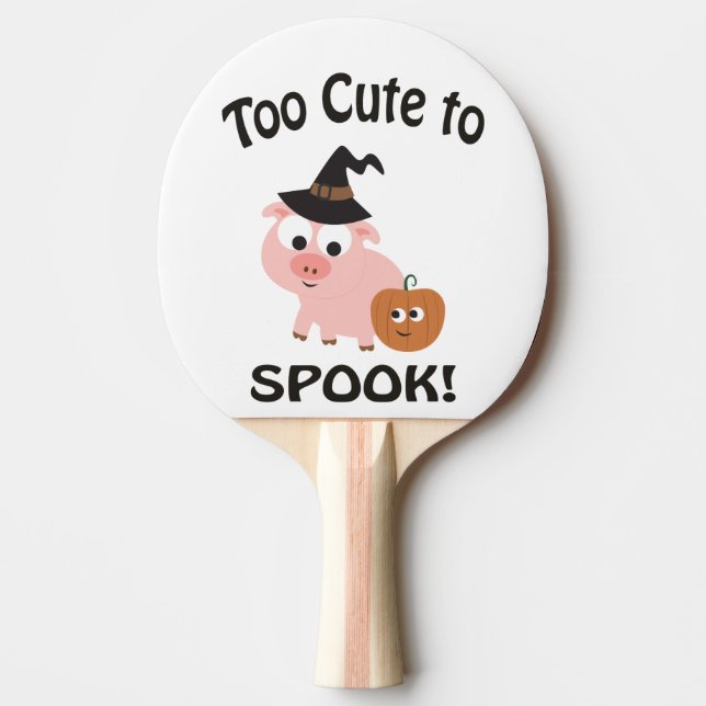 Raquette De Ping Pong Trop mignon Pour Parler De Cochon (Devant)