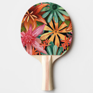 Raquette De Ping Pong tropical/hawaïen/floral/fleur