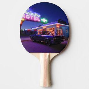 Raquette De Ping Pong Tucumcari, Nouveau Mexique, Etats-Unis. Itinérair