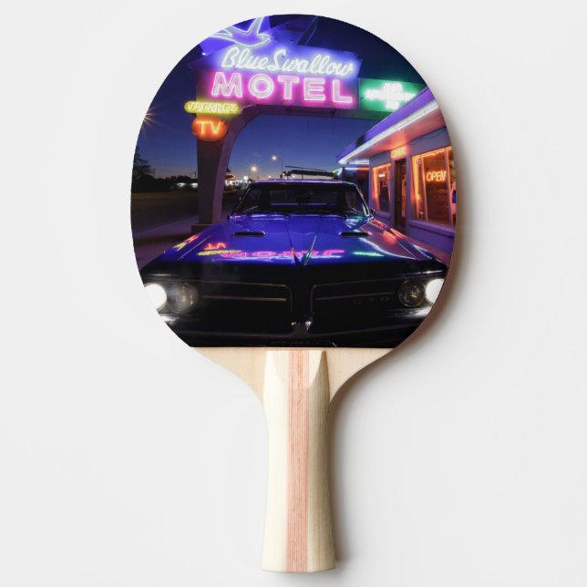Raquette De Ping Pong Tucumcari, Nouveau Mexique, Etats-Unis. Itinéraire (Devant)