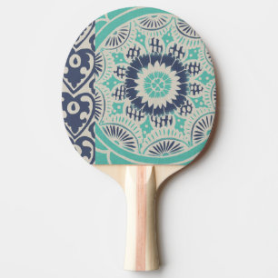 Raquette De Ping Pong Tuile bleue III de batik