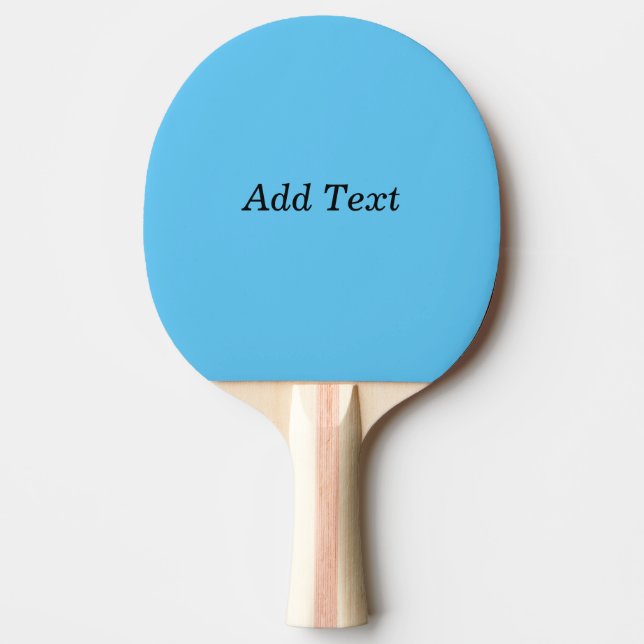Raquette De Ping Pong Turquoise Ajouter un Modèle personnalisé de texte (Devant)