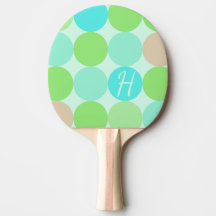 Turquoise Bleu, Vert Pomme et Cercles Corail Clair