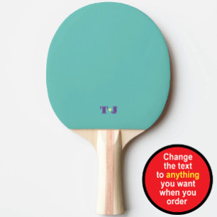 Raquette De Ping Pong Turquoise personnalisé