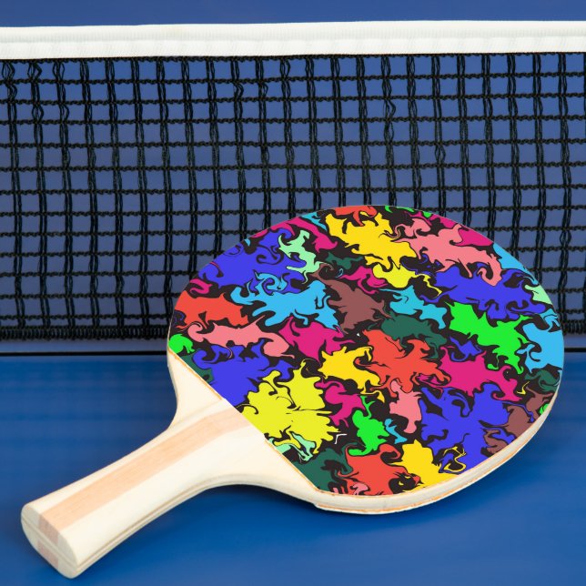 Raquette De Ping Pong Twirl coloré Abstrait / (Insitu)