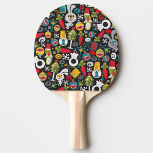 Raquette De Ping Pong Ugly Christmas and Happy New Year