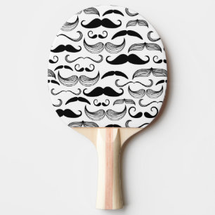 Raquette De Ping Pong Un club des messieurs. Motif 2 de moustache