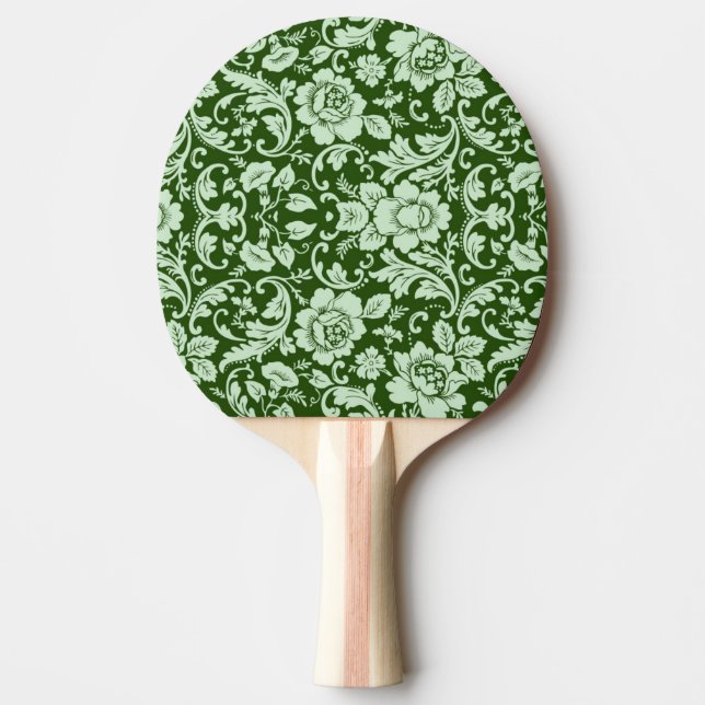 Raquette De Ping Pong Une damassé florale antique (Devant)