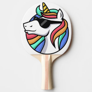 Raquette De Ping Pong Unicorne