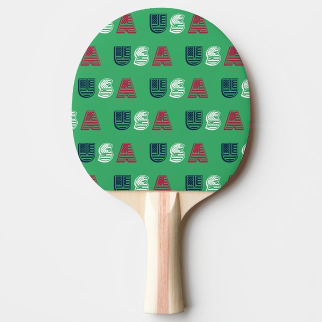 Raquette De Ping Pong USA Stars + Stripes (Devant)