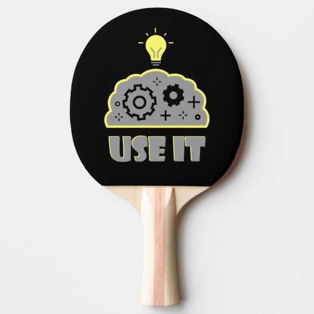 Raquette De Ping Pong Utiliser votre cerveau (Devant)