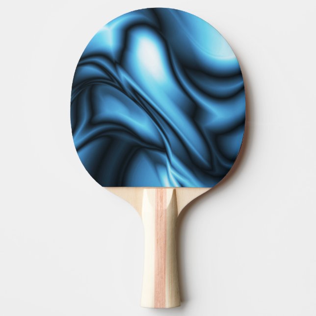 Raquette De Ping Pong Vague de soie bleue (Devant)