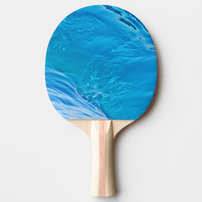 Raquette De Ping Pong vague d'eau bleue (Devant)
