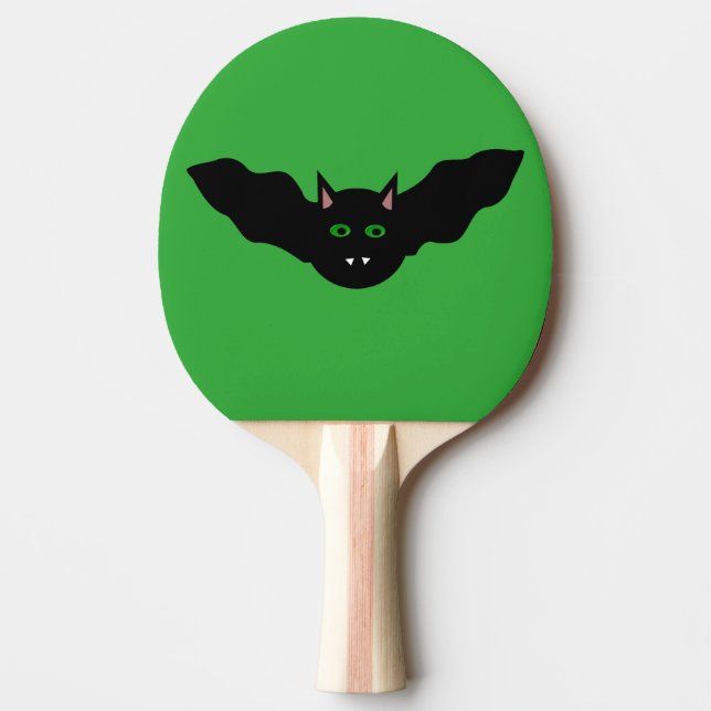 Raquette De Ping Pong Vampire Chat Face Bat Halloween Ping Pong Paddle (Devant)