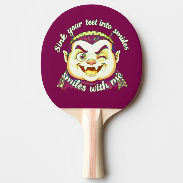 Raquette De Ping Pong vampire mignon (Devant)