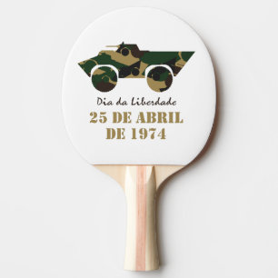 Raquette De Ping Pong Véhicule militaire symbole de la Révolution du 25