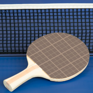 Raquette De Ping Pong Vérification de la fenêtre de ton de terre marron